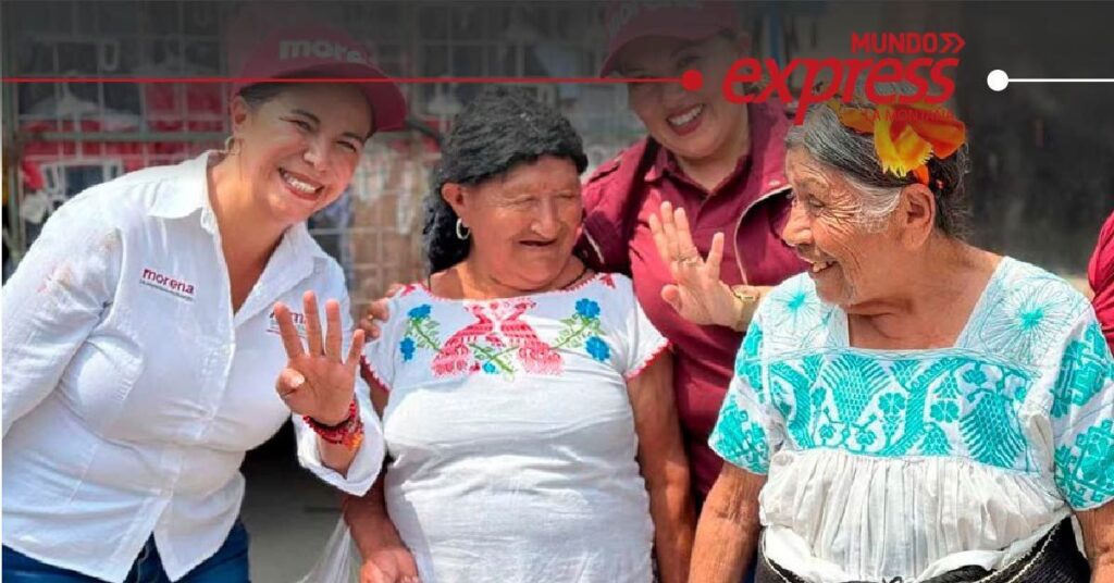 Alma Lidia de la Vega promete legislar en favor de las mujeres durante visita a Huehuetla