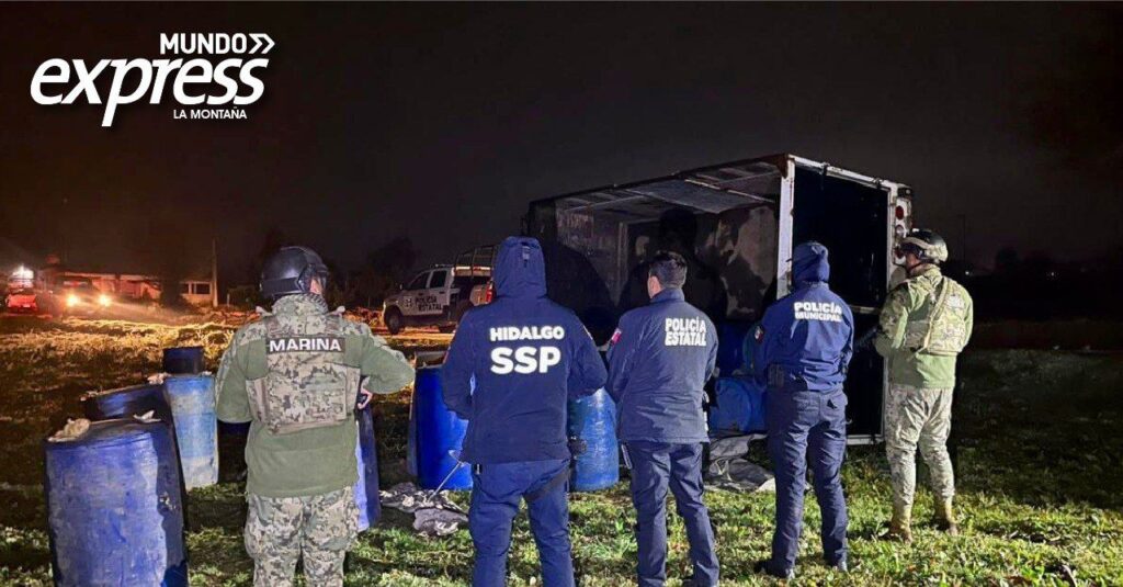 Encuentran 4 mil litros de hidrocarburo en Acaxochitlán